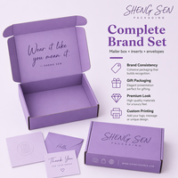 Caja de Envío Personalizada de Color Morado, Embalaje Corrugado, Impresión Pequeña, Reciclable, Cajas de Cartón para Ropa