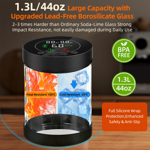 Rechargeable <b>Vacuum</b> Coffee Canister, Automatic Electric Airtight Food Storage <b>Container</b> with LED Display & Smart Pressure Sensor - Product Image 4