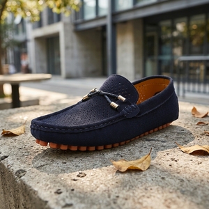 Scarpe Estive da Uomo Traspiranti in Pelle, Mocassini Classici Comodi per la Guida, Scarpe in Pelle all'Ingrosso - Product Image 6