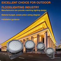 Projecteurs LED en aluminium AC220V IP66 haute luminosité, 12W-200W, angle de faisceau 30°, étanches pour extérieur et jardin, vente en gros