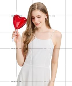 Pochette en acrylique faite à la main pour femmes élégantes sac de soirée romantique coeur transparent et sucette pour le bal de fin d'année - Product Image 3