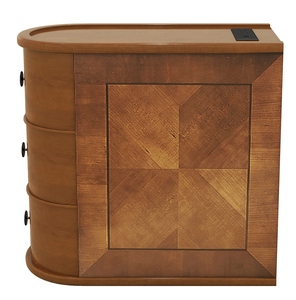 Mesa Auxiliar Moderna de Madera Maciza con Estación de Carga y Cajones, Altura Ajustable, No Requiere Ensamblaje - Product Image 2