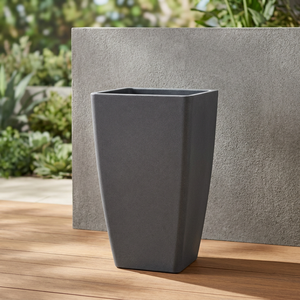 Pot de fleurs moderne en plastique sablé de haute qualité, auto-arrosant, durable, écologique, léger, grand et haut, de forme carrée - Product Image 3