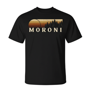 Camiseta retro de los años ochenta de Moroni Ut Vintage Evergreen Sunset - Product Image 2