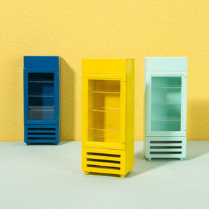 Haochang 1: mini decoración de casa de muñecas 12 puntos modelo de muebles Vertical <span class=keywords><strong>congelador</strong></span> de una sola puerta refrigerador en <span class=keywords><strong>miniatura</strong></span> - Product Image 3