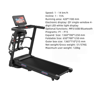 <span class=keywords><strong>Tapis</strong></span> <span class=keywords><strong>de</strong></span> <span class=keywords><strong>course</strong></span> semi-commercial électrique multifonctionnel <span class=keywords><strong>130</strong></span> <span class=keywords><strong>kg</strong></span>, inclinaison automatique, 2,5 CV, écran LED, pliable, pour la maison - Product Image 5