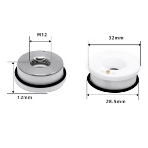 Soporte de boquilla de cabezal de máquina de cerámica láser Pangolin 28mm 32mm KT <span class=keywords><strong>B2</strong></span> CON Precitec WXS HANS para equipo láser de fibra Raytools - Product Image 3