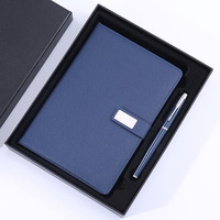 Coffret Cadeau Carnet en Cuir PU A5 – Cadeau d'Affaires Haut de Gamme Personnalisable avec Logo – Bloc-notes Souvenir d'Entreprise pour Fêtes et Événements
