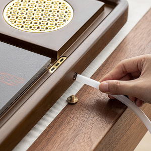 ถาดชาคุณภาพสูง แบบระบายน้ำในครัวเรือน สไตล์จีน ชิ้นเดียว โต๊ะชงชาแบบแห้ง โต๊ะสำนักงานแบบมินิมอล - Product Image 1