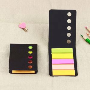 Juego de Notas Adhesivas de Papel Kraft Multicolor, Etiquetas Adhesivas de Cinco Colores para Índice, Etiquetas de Colores para Estudio, Oficina, Regreso a Clases, Notas - Product Image 6