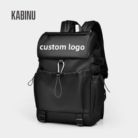 Sac à dos pour ordinateur portable avec logo personnalisé, à cordon de serrage, résistant à l'eau, pour les voyages en plein air, le campus et l'usage quotidien