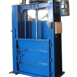 RD Vertical hydraulic small baler for various waste clothes and paper shell fibers Baling machine bale press packing machine