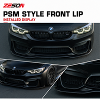 Spoiler avant en fibre de carbone style PSM ZESON pour BMW M3 F80 M4 F82 F83 2014-2018