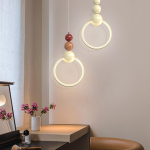Lampe suspendue en aluminium et fer à blocs de couleur, lumière chaude 3500K, hauteur fixe, pour chambre, chambre d'enfant, café, décoration intérieure, <span class=keywords><strong>luminaire</strong></span> CE, garantie 2 ans - Product Image 2