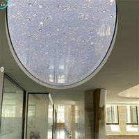 Panneaux de plafond Décoration intérieure Miroir d'intérieur Pvc Stretch Plafond Film Panneau Carrelage Designs pour Chambre