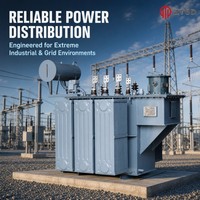 Transformateur triphasé immergé dans l'huile à faible perte et haute efficacité 315-2500 kVA, tension personnalisée pour projet de sous-station industrielle