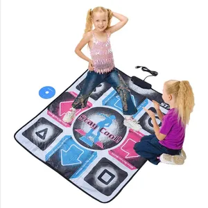 Jumon USB Wired Non-Slip Dance Mats Dancing Game Step Pad HD Foot Print Fitness Dancer Blanket