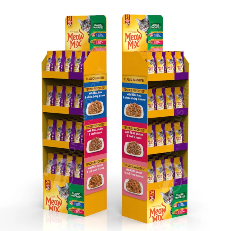Gıda 4 katmanlı pop up kağıt cauracarton karton mağaza nakliyeci baharat daldırma sos raflı karton göstergesi standı