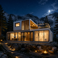Offre Spéciale – Maison Modulaire Préfabriquée Double Étage en Forme de Capsule Spatiale Apple Cabin – Maison Mobile Ciel Étoilé pour Glamping en Plein Air, Villa, Hôtel
