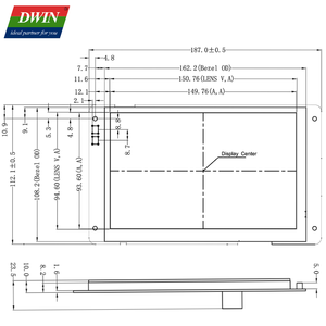 Dwin 7 inch công nghiệp nhúng Android hiển thị rk3566 1280*800 IPS <span class=keywords><strong>LCD</strong></span> cảm ứng điện dung bảng điều chỉnh HMI màn hình - Product Image 4