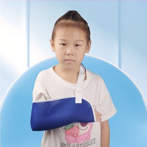 Children's Forearm <b>Sling</b> With Elbow Strap <b>Shoulder</b> Support Breathable Mesh For Arm Clavicle Fracture Fixation Pink Version - Product Image 2