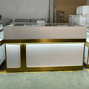 Custom moderno centro commerciale chiosco orologi negozio di perle mobili decorazione gioielli vetrina bancone armadietto per gioielleria in oro negozio - Product Image 4