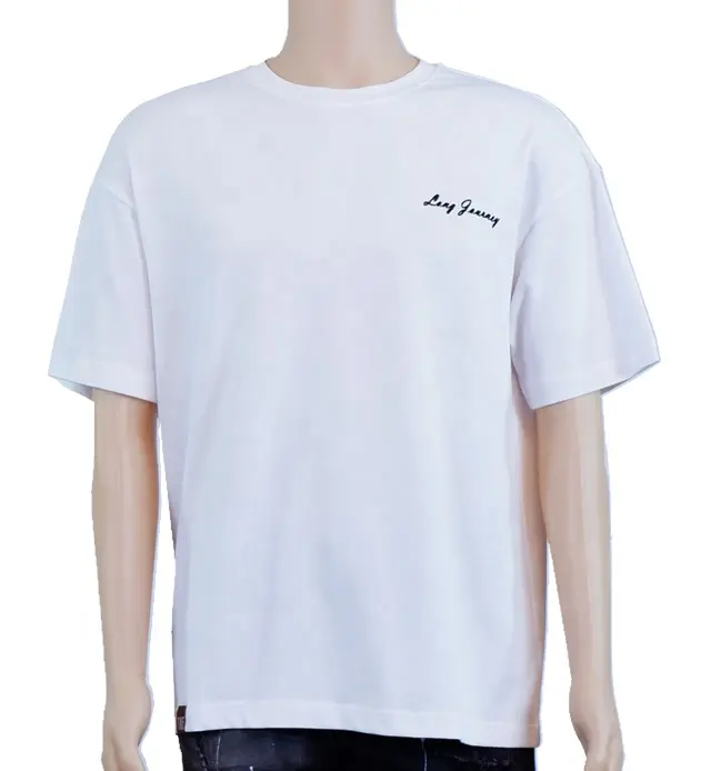 Casual Men's T-shirt Printed Crew Collar Pure Cotton Custom T-shirt, Ready to Ship T-shirt, Large Size Summer Customized Logo