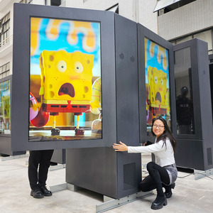 LCD 65 inch đôi màn hình ngoài trời không thấm nước kỹ thuật số biển và hiển thị biển quảng cáo ký Bảng menu cho bên ngoài Totem hiển thị - Product Image 3