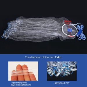 แหจับปลาแบบใช้มือโยนเดี่ยวชนิดอเมริกัน - Product Image 4