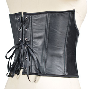 Charming PU Leather Waist Cincher with 13 Bones for Hourglass Shaping - Product Image 4
