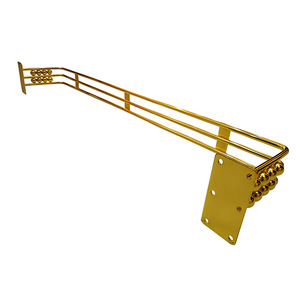 Support de pied de meuble en métal Wansheng, 15 cm, doré avec perles, soudé en une seule pièce - Product Image 2