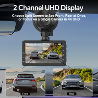 Caméra de tableau de bord IPS 3 pouces de haute qualité, caméra avant et arrière 4K, enregistreur vidéo WiFi, boîte noire de voiture, vision nocturne, accessoires de voiture OEM