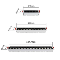 Luminaria Empotrable Lineal para Interiores, CRI90, COB, 5 LED, 10W, Tipo Cuchilla Láser