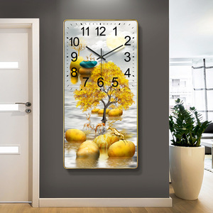 Wholesale Price Crystal Porcelain Painting <strong>Clock</strong> Elk Landscape <strong>Picture</strong> Large Wall <strong>Clock</strong> Wall Watch <strong>Clock</strong> for Living Room - Product Image 2