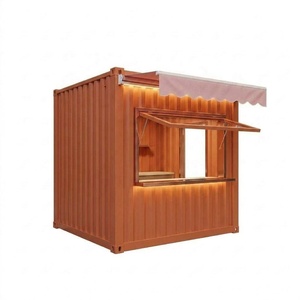 Quiosco Contenedor Prefabricado de 10 pies, Quiosco Minorista Elegante, Contenedor Personalizado, Puesto Prefabricado para Tienda Ambulante de Flores y Postres - Product Image 5