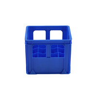Caisses de rangement en plastique pour bière, empilables, recyclables, écologiques, perforées et épaissies, boîtes de rangement pour 12 bouteilles