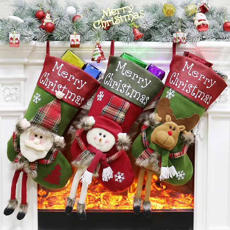 Christmas Decoration Supplies Christmas Tree Pendant Children Gift Candy Bag Scene Dress Up Christmas Stocking