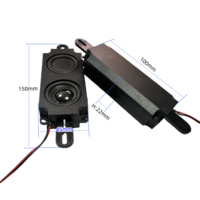 Haut-parleur large bande à basses fréquences JL-363 10045 100mm*45mm 4ohm 5W, à double diaphragme binaural et cavité magnétique externe