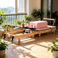 Reformer de Pilates Comercial Personalizado, Elegante y de Alta Calidad, Plegable y Versátil para Yoga y Fitness
