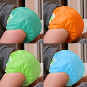 Couches lavables pour bébés, couleur unie, anti-fuites, imperméables, respirantes, lavables, culottes d'apprentissage pour nouveau-nés, série modèle - Product Image 3