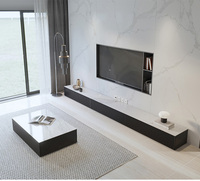 Mueble de TV Flotante Moderno de Alta Calidad Modelo 2025, Mesa de Centro, Muebles de Sala de Estar y Consola para TV