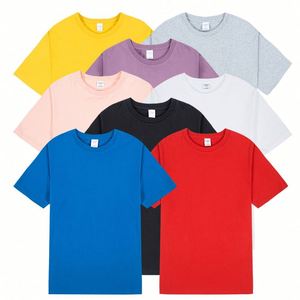 Design OEM 180GSM Plain Custom Logo Kids <b>T</b> Shirts with Heat Transfer Printing for Promotions Schoolwear Cotton Soft Tee - Product Image 1