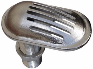 Filtre de prise d'eau traversant le coque en acier inoxydable 316L poli pour inspection professionnelle, passoire de filtration marine - Product Image 5