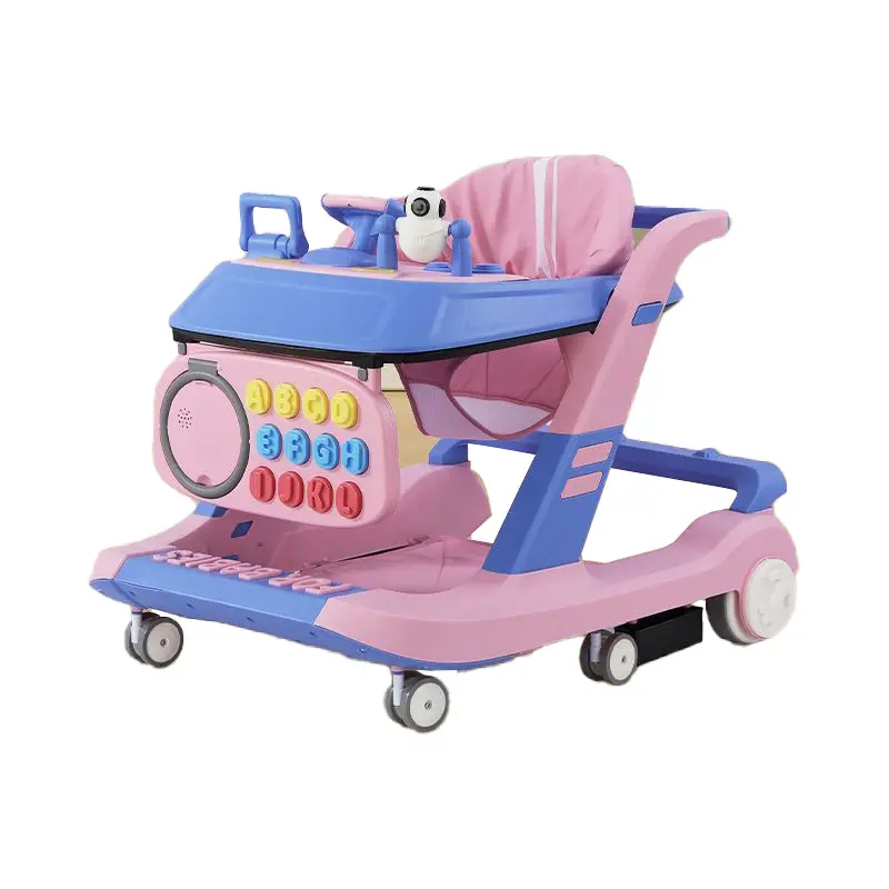 Nouveau design de haute qualité trotteur pour bébé roue silencieuse avec fonction de contrôle de la vitesse de frein avec musique lamplight trotteur pour bébé
