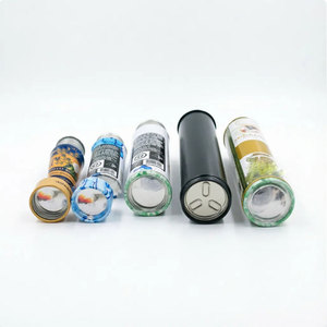 Boîtes en étain personnalisées à couvercle vissé, rondes, en métal, pour tabac, thé, bonbons, gommes comestibles, bouteille de rangement, pot en étain avec bouchon à vis anti-enfants - Product Image 4