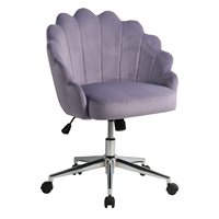 Chaise de bureau moderne en velours pour la maison, confortable, réglable en hauteur, pivotante, mobile, chaise de bibliothèque, chaise de bureau à domicile