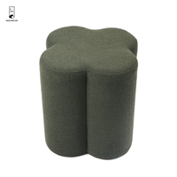 2025 nouveau Pouf personnalisé fleur forme Design maison chambre meubles dressing maquillage repose-pieds canapé tabouret