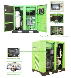 Sessiz Yağsız 37KW-132KW Su Soğutmalı Vidalı Hava Kompresörü, Endüstriyel Kullanım için Motor ve Rulmanlı - Product Image 5