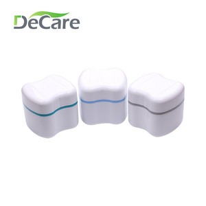 Estuche para Dentaduras Postizas DeCare, Gris, con Malla Interna, Portátil, de Plástico, Caja de Almacenamiento Dental - Product Image 4