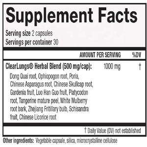 OEM ClearLungs תוסף בריאות יומירי בריאות טבעי בריאות ריאות ואף עבור בריאות הברונכיות, סינוסים לנשימה ורירית - Product Image 2